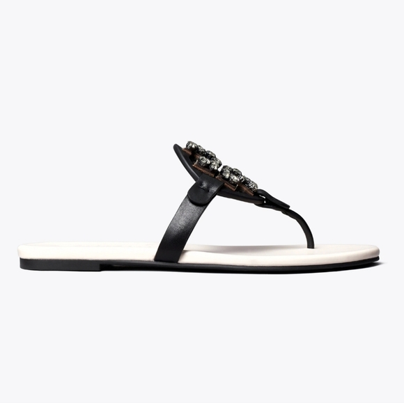 Tory Burch Crystal Miller Soft Sandal - Picture 3 of 6